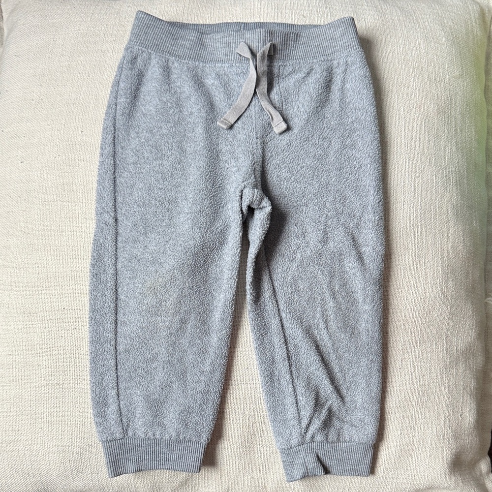 Cozy Gray Kids Jogger fleece Pants